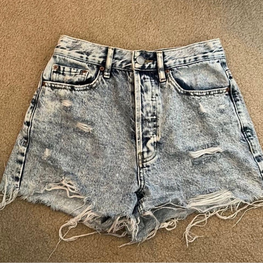 Pacsun Blue Ultra High Rise Vintage Jean Shorts